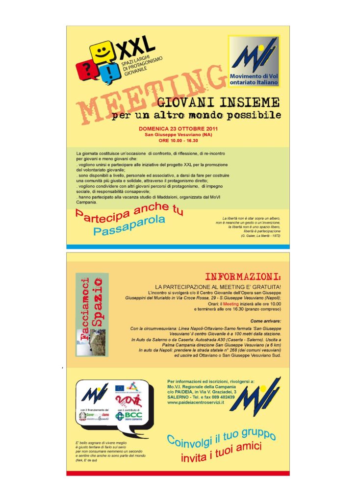 Newsletter 14 ottobre 2011 1
